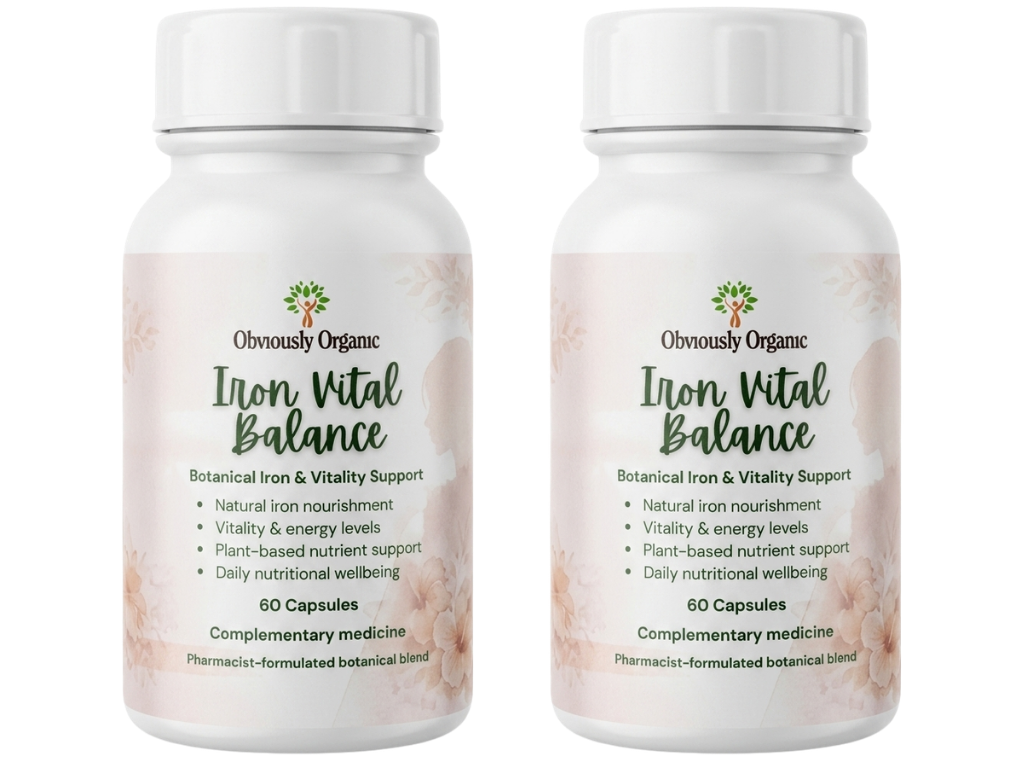 Obviously Organic Iron Vital Balance - Blood Health and Daily Energy