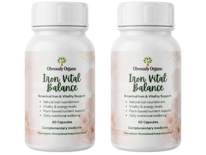 Obviously Organic Iron Vital Balance - Blood Health and Daily Energy