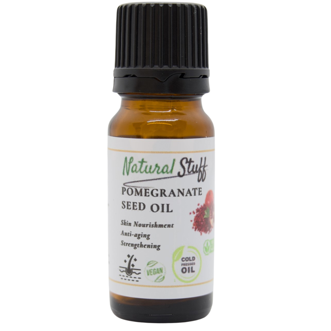 Natural Stuff Pomegranate Oil - Pure Cold Pressed for Hair, Skin & Nails