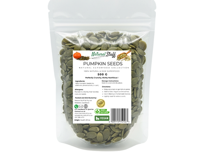 Natural Stuff Pumpkin Seeds  - Raw, Crunchy & Protein-Rich Snack