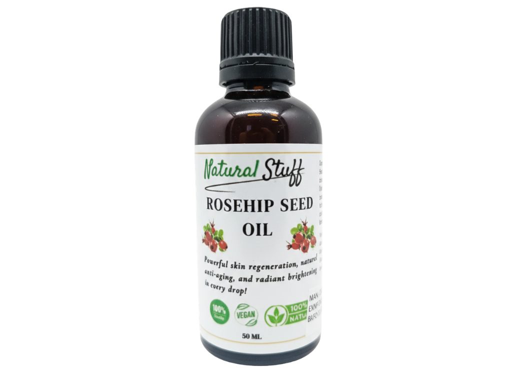 Natural Stuff Rosehip Seed Oil 100% Pure Cold Pressed for Face & Anti-Aging