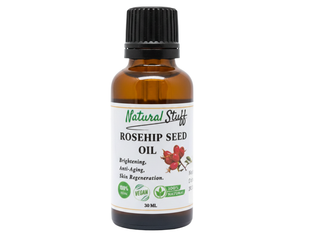 Natural Stuff Rosehip Seed Oil 100% Pure Cold Pressed for Face & Anti-Aging