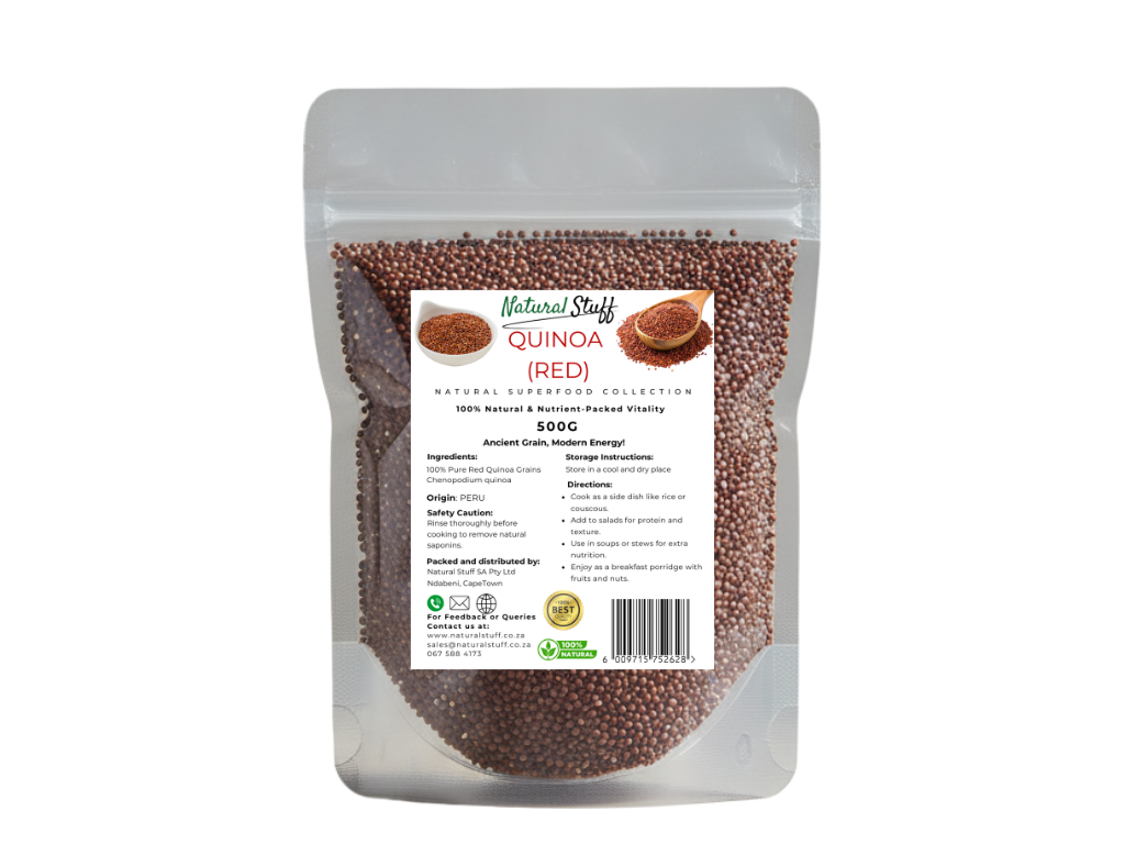 Natural Stuff Red Quinoa - Pure Supergrain for Balanced Nutrition