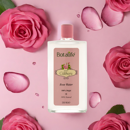 Botalife Natural Rose Water (200ml Glass Bottle)