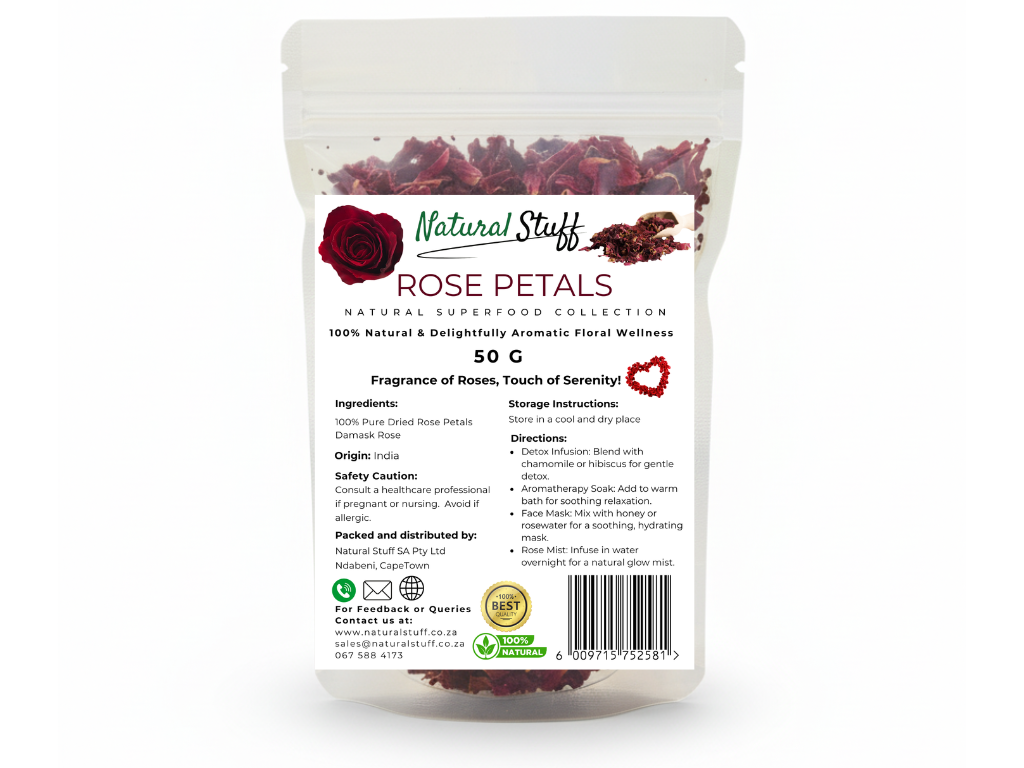 Natural Stuff Rose Petals - Fragrant Floral Touch for Beauty & Wellness