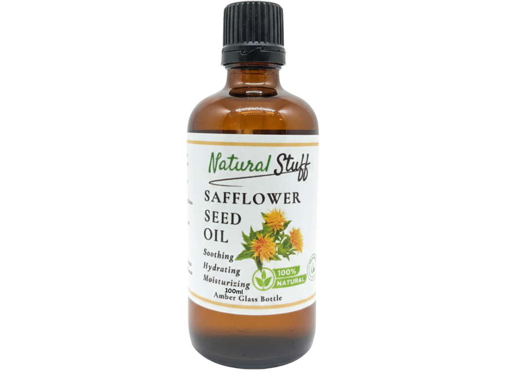 Natural Stuff Safflower Seed Oil -Lightweight Nourishment for Skin, Hair & Body