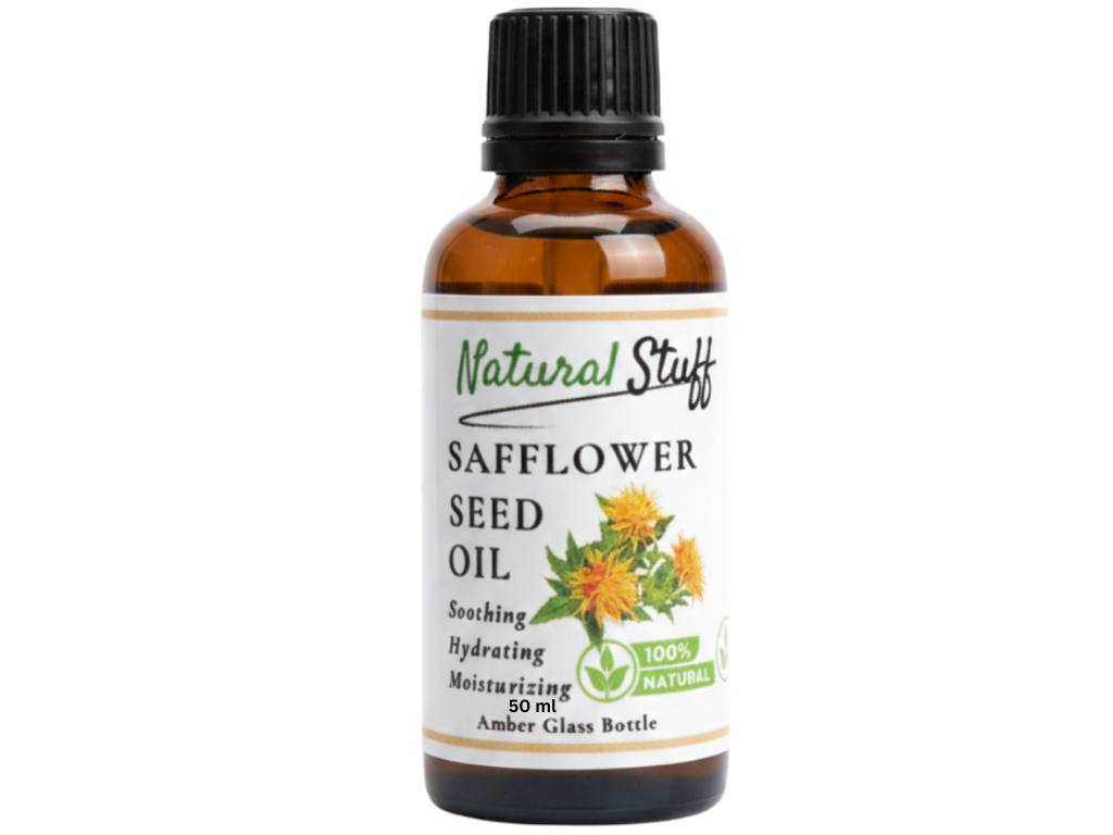 Natural Stuff Safflower Seed Oil -Lightweight Nourishment for Skin, Hair & Body