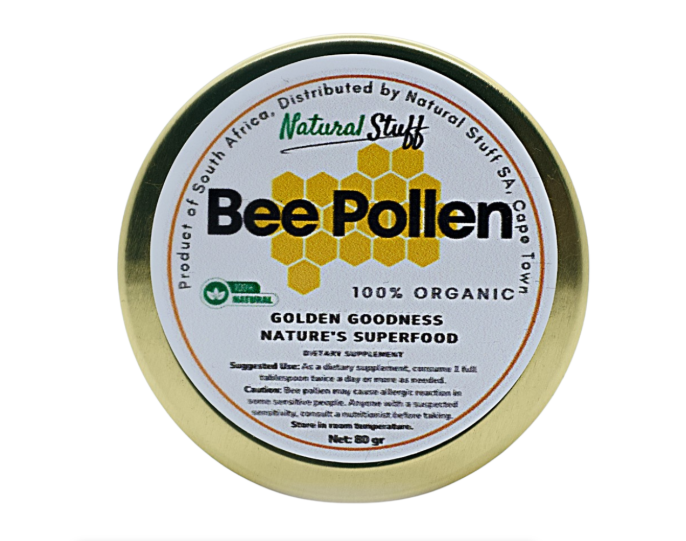Natural Stuff Bee Pollen - 100% Organic Superfood for Mind & Body Vitality