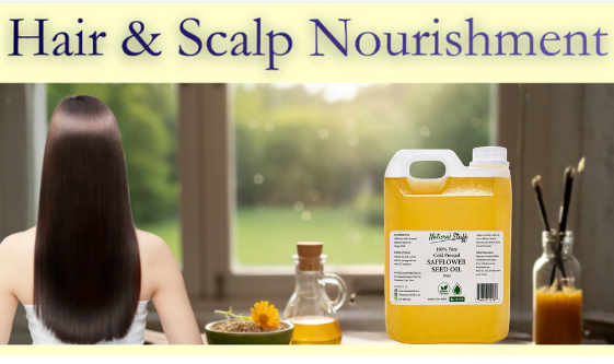 Natural Stuff Safflower Seed Oil Bulk – 100% Pure Cold-Pressed (1L–3L)