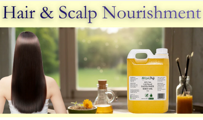 Natural Stuff Safflower Seed Oil Bulk – 100% Pure Cold-Pressed (1L–3L)