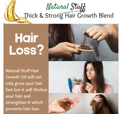 Natural Stuff Thick & Strong Growth Oil Blend -Boost Hair Strength & Volume