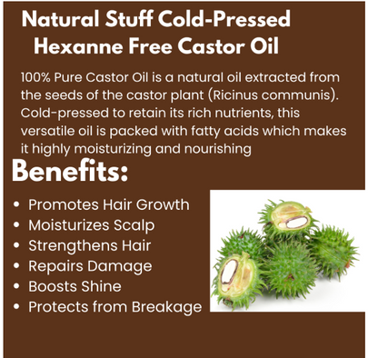 Natural Stuff Thick & Strong Growth Oil Blend -Boost Hair Strength & Volume