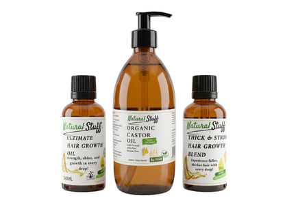 Natural Stuff Hair Growth Bundle – Triple Oil Power