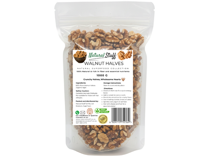 Natural Stuff Walnut Halves - Fresh, Crunchy & Nutritious