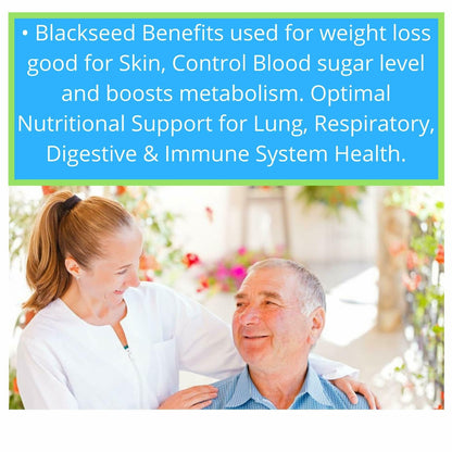 Botalife Premium Black Seed Oil 1000mg Capsules  -a minimum of 1.5% thymoquinone, delivering 3 times more potency than most other black seed oils.