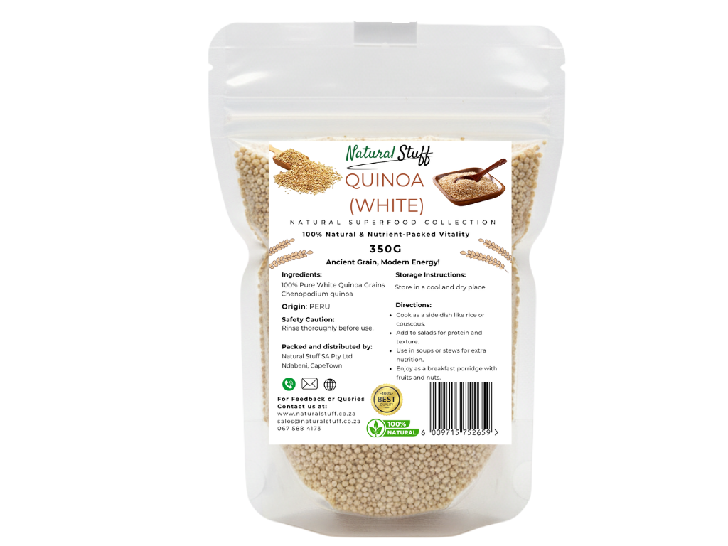 Natural Stuff Premium White Quinoa - High Protein Superfood Grain