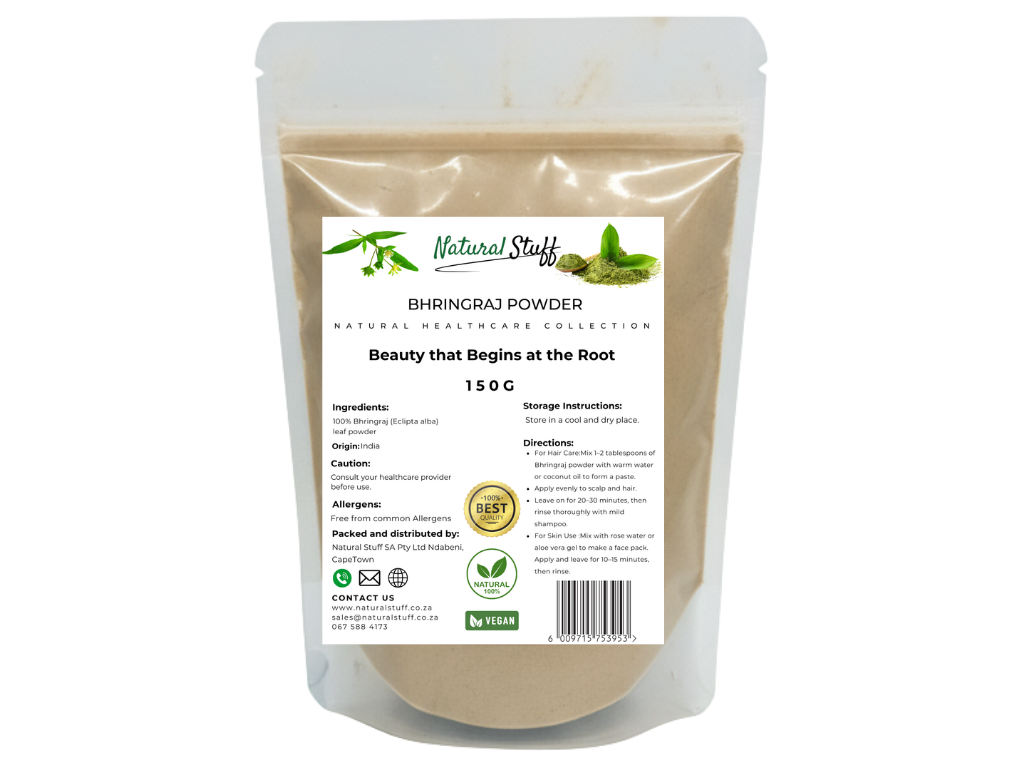 Natural Stuff Bhringraj Powder-Nourishes, Strengthens, Restores Hair
