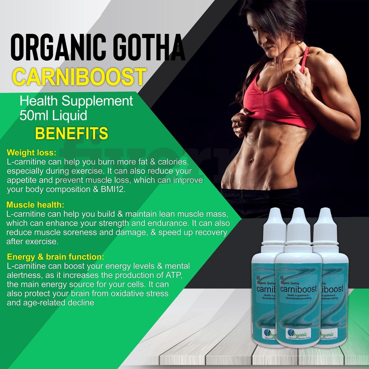 Organic Gotha Twin Pack - Hypermag Magnesium Capsules and Carniboost