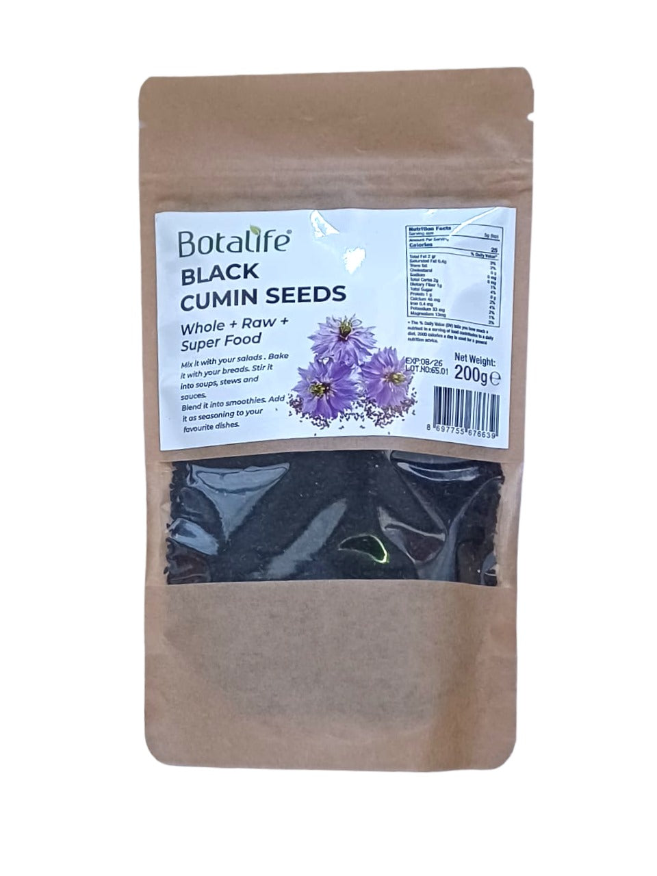Black Cumin Seeds 200g Experience the Power of Botalife Black Seed Today