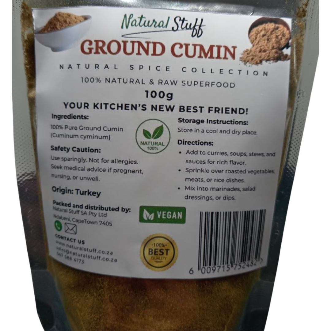 Natural Stuff 100% Pure Ground Cumin 100g