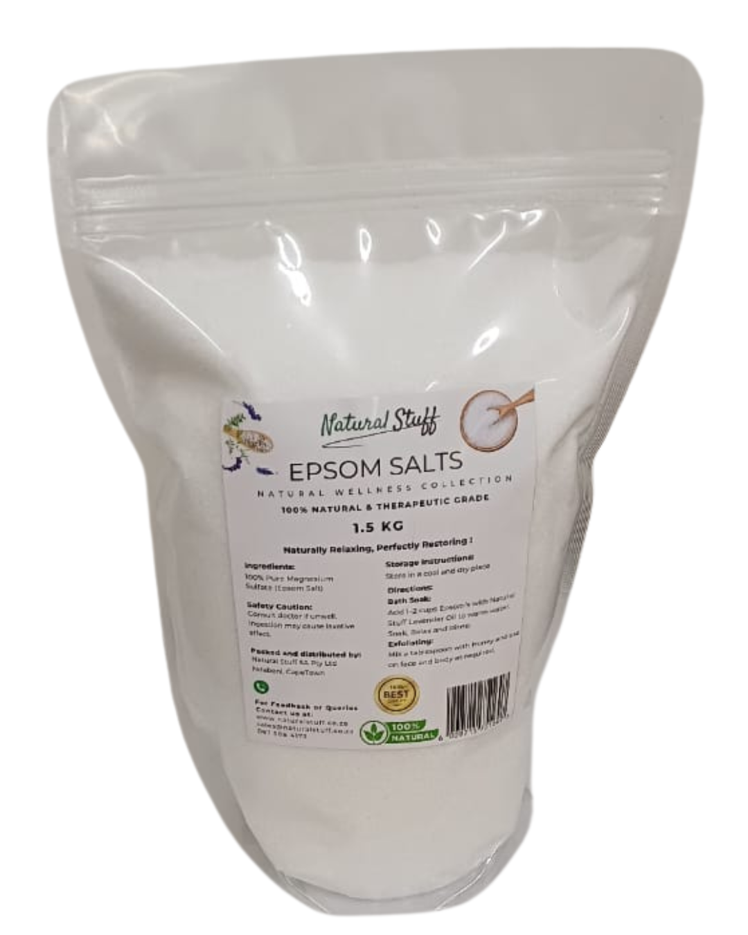 Natural Stuff Epsom Salts 1.5kg