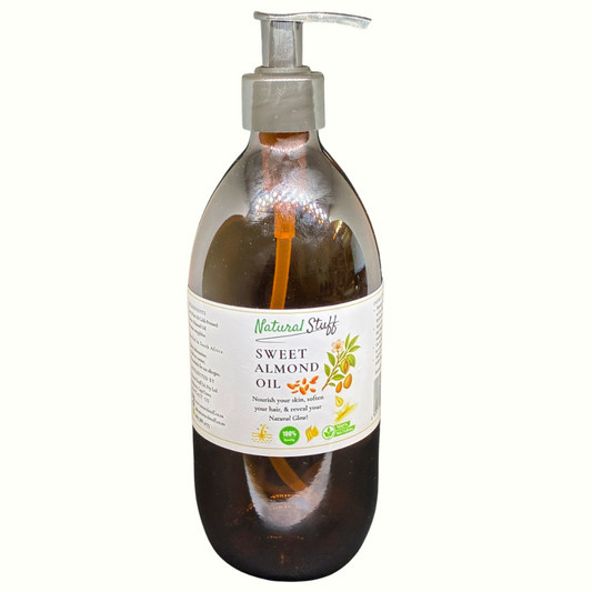 Natural Stuff 100% Pure Sweet Almond Oil - Nourish Skin & Hair Naturally