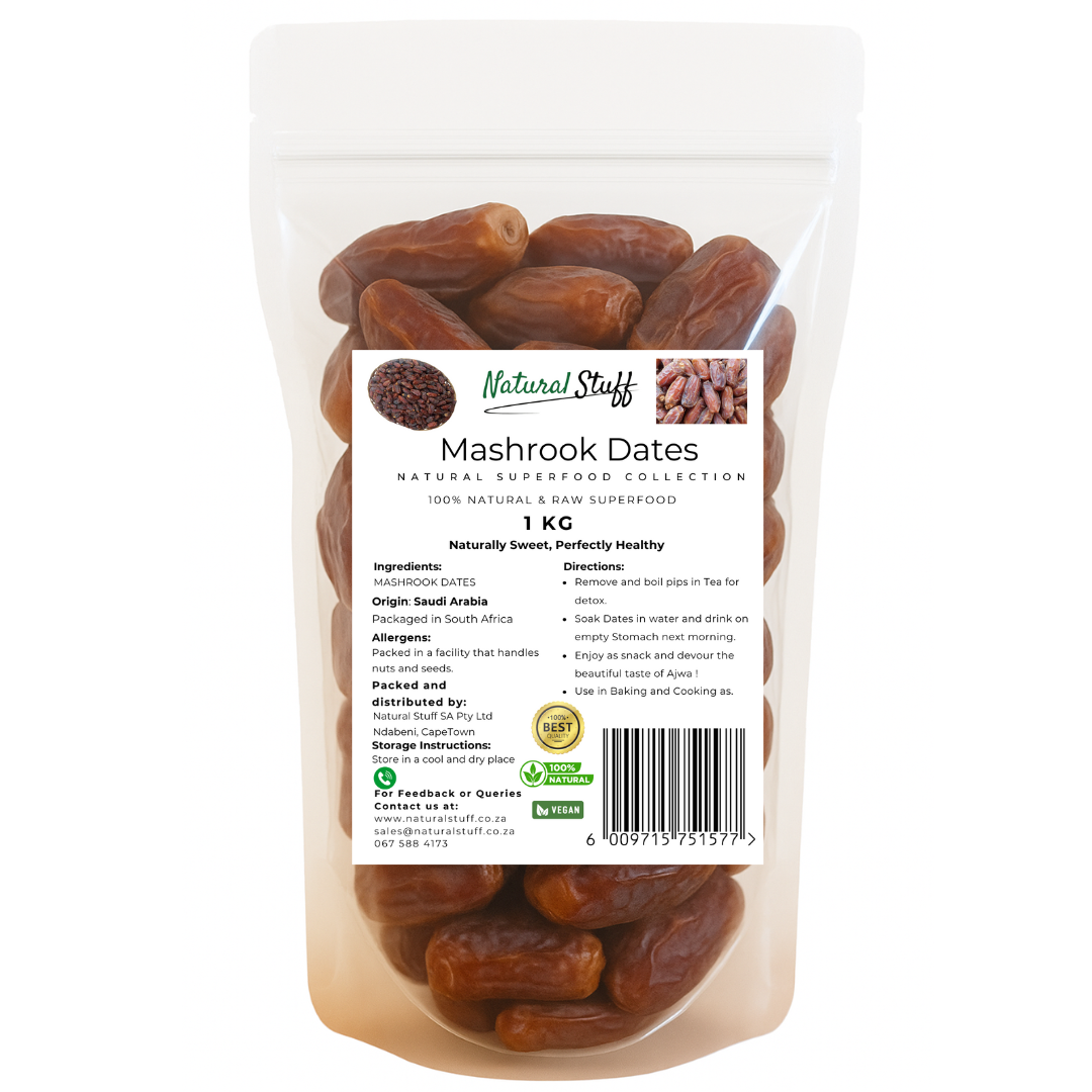 Natural Stuff Mashrook Dates - Soft, Sweet & Naturally Good 1kg