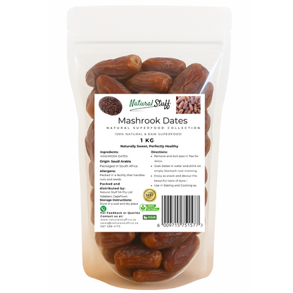 Natural Stuff Mashrook Dates - Soft, Sweet & Naturally Good 1kg
