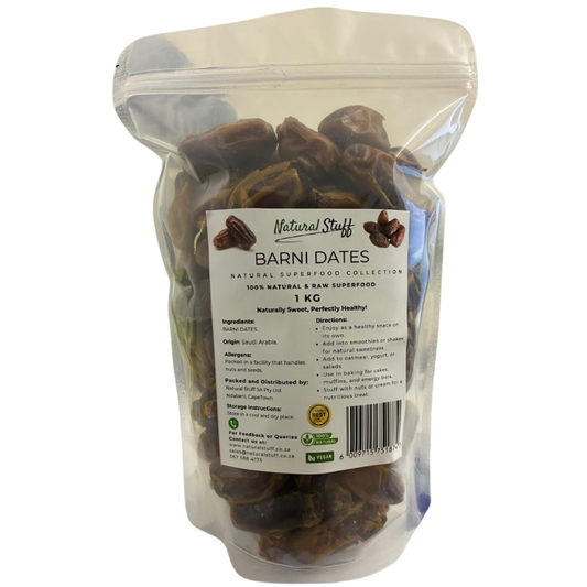 Natural Stuff Barni Dates - High Energy, Fiber-Rich Natural Snack 1kg