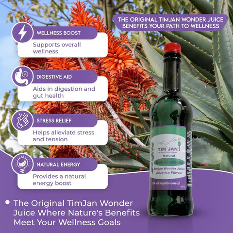 The Original TimJan Wonder Juice - Natural Herbal Tonic Alcohol Free 375ml
