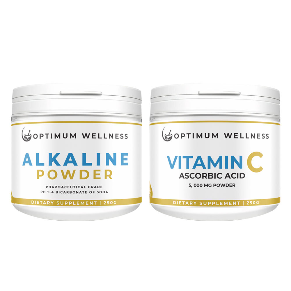 alkaline powder and vitamin c for Repair Damage of Stress, Rejuvenate Adrenal, Balance Body PH, Enhance the Immune System.
