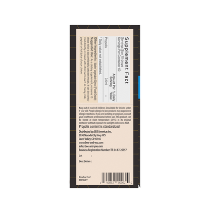 BEE&YOU 10% Pure Propolis Water Soluble Extract - High Potency - 30ml Zero Sugar - Zero Calorie - Natural Immune Support & Sore Throat Relief Antioxidants, Keto, Paleo, Gluten-Free