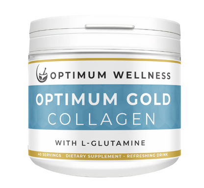 Optimum gold collagen Enjoy improved energy, joint function and flexibility, plus healthier bones, tendons, hair and nails